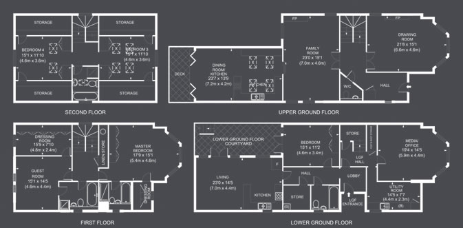 Teddington New Detached Houses Floor Plans
